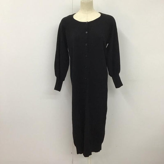 シンプリシテェ Simplicite カーディガン 長袖 ロング 無地 黒 / ブラック /  レディース USED 古着 中古 10128406