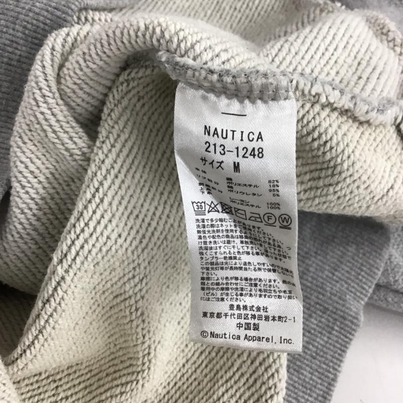 ノーティカ NAUTICA トレーナー 長袖 長袖パーカー プルオーバーパーカー スウェット M 無地 灰 / グレー /  メンズ USED 古着 中古 10147612