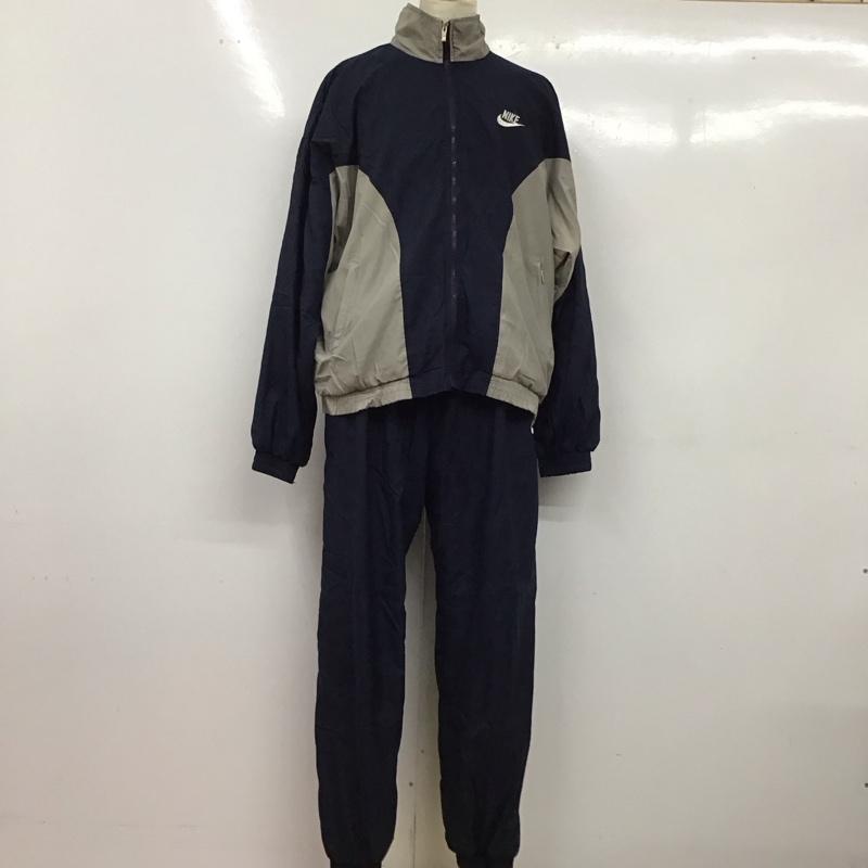 ナイキ NIKE セットアップ セットアップ ジャージ 90s XXL 無地 灰 / グレー / X 紺 / ネイビー /  メンズ USED 古着 中古 10120655