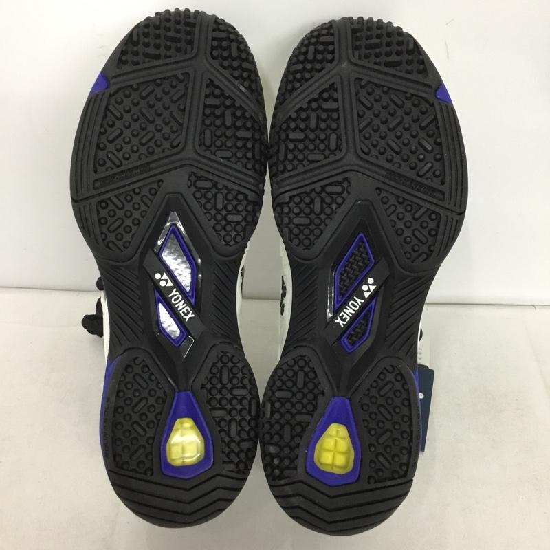ヨネックス YONEX スニーカー スニーカー SHTF3MGC パワークッションフュージョンレブ3メンGC テニスシューズ 箱有 25cm 25.0cm ロゴ、文字 白 / ホワイト / X 青 / ブルー / X 灰 / グレー /  レディース USED 古着 中古 10147958