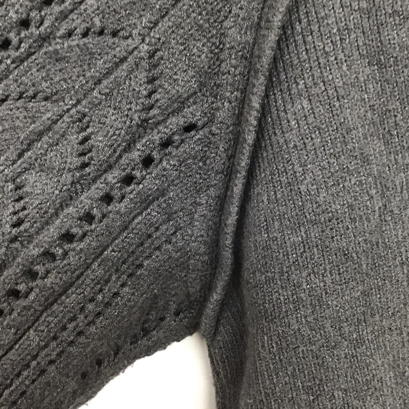 ザラ ZARA ニット、セーター 長袖 M 無地 チャコールグレー / チャコールグレー /  レディース USED 古着 中古 10139865