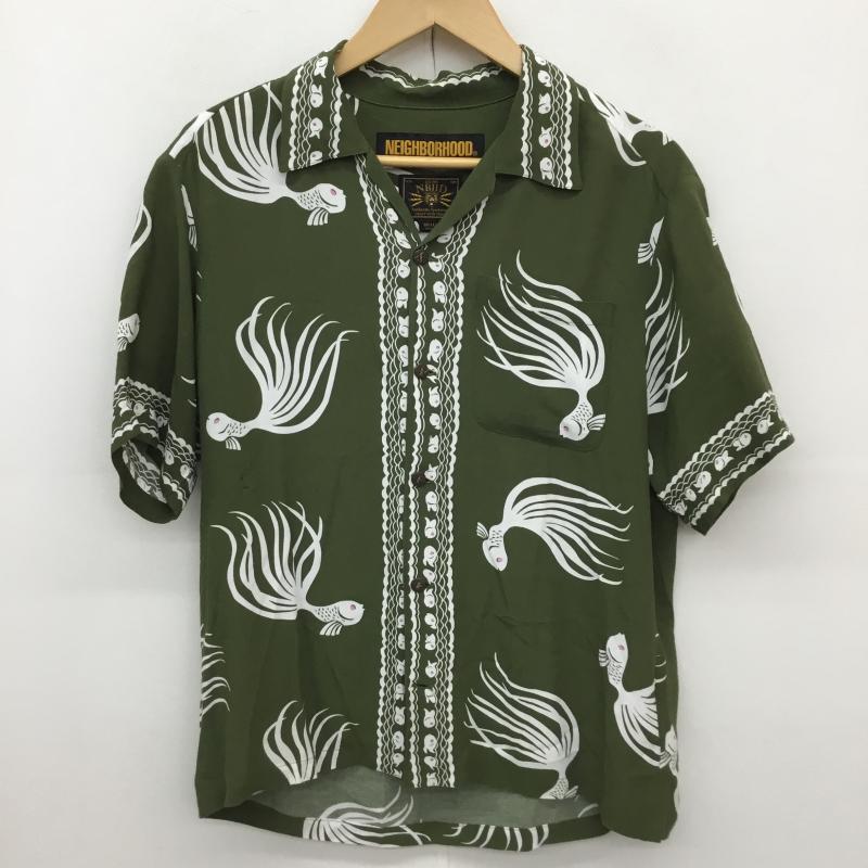 ネイバーフッド NEIGHBORHOOD シャツ、ブラウス 半袖 NEIGHBORHOOD OTHA FISH.ALOHA/R-SHIRT.SS 181TSNH-SHM04 S 総柄 緑 / グリーン /  メンズ USED 古着 中古 10127861