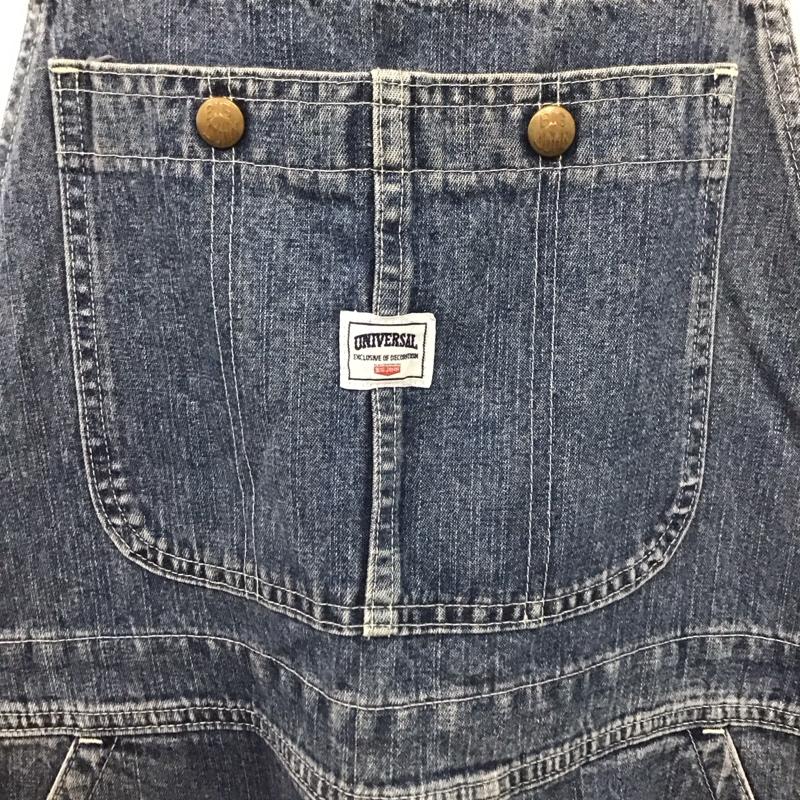 ビッグジョン Big John サロペット・オーバーオール サロペット、オーバーオール デニムパンツ ワイドパンツ カジュアルパンツ オーバーオール ロゴ、文字 インディゴ / インディゴ /  メンズ USED 古着 中古 10142081