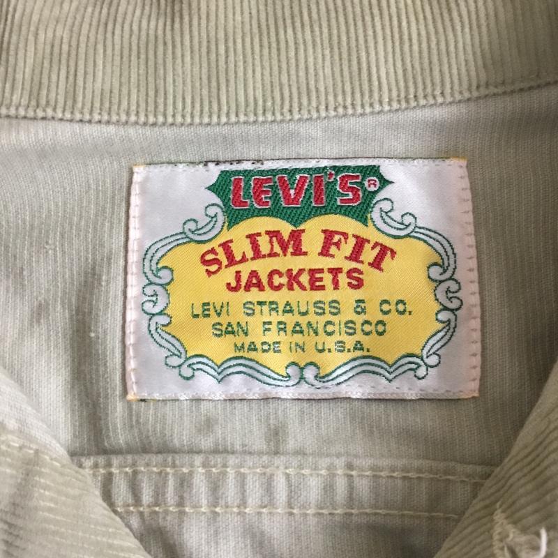 リーバイス Levi s ジャケット、上着 ジャケット、ブレザー コーデュロイジャケット ポケットジャケット カジュアルジャケット カラージャケット 44 無地 ベージュ / ベージュ /  メンズ USED 古着 中古 10109498