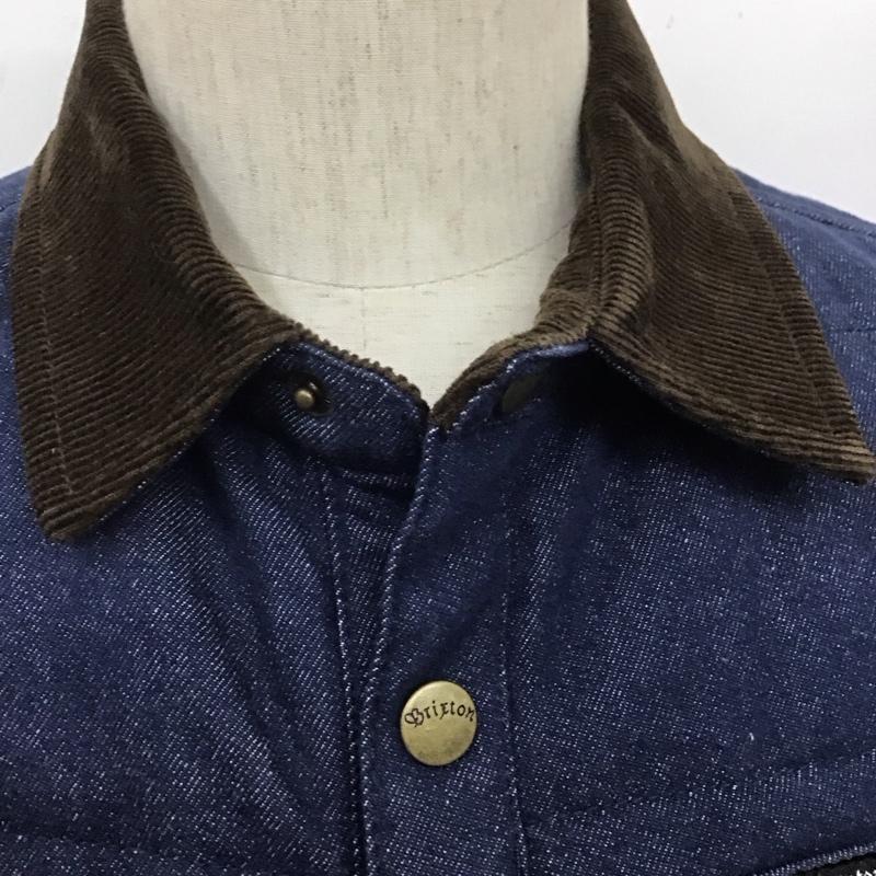 ブリクストン BRIXTON ジャケット、上着 ジャケット、ブレザー デニムジャケット カラージャケット 長袖ジャケット ブルゾン S 無地 インディゴ / インディゴ /  メンズ USED 古着 中古 10108662