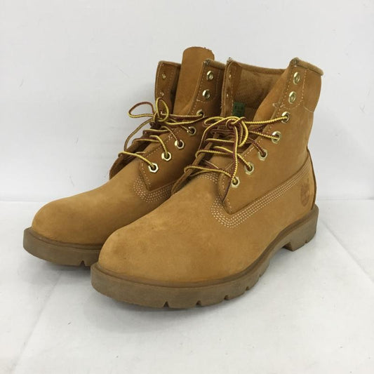 ティンバーランド Timberland ブーツ ショートブーツ 10066 6inch BASIC BOOT 8.5W ワンポイント キャメル / キャメル /  メンズ USED 古着 中古 10136297