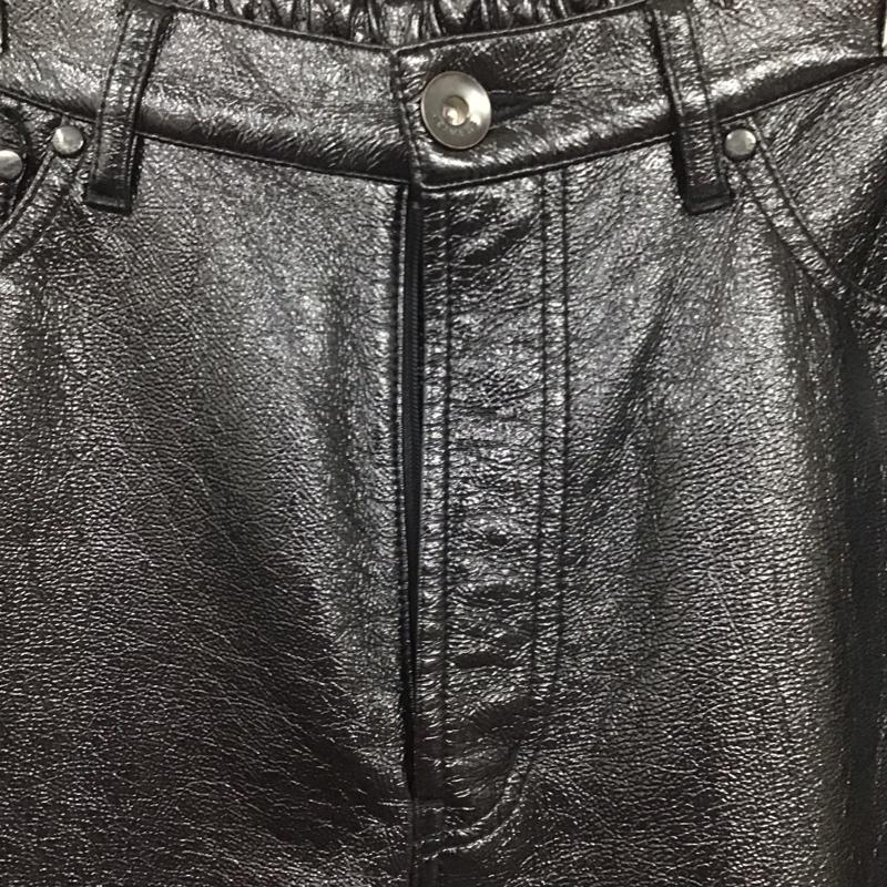 ジーナシス JEANASIS ボトムス ボトムス JS050174AD エナメルコーティングパンツ フェイクレザー FREE 無地 黒 / ブラック /  レディース USED 古着 中古 10131086