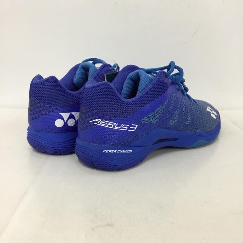 ヨネックス YONEX スニーカー スニーカー SHBA3M パワークッション エアラス3メン バドミントンシューズ 24.5cm 箱有 24.5cm ロゴ、文字 青 / ブルー /  レディース USED 古着 中古 10147952