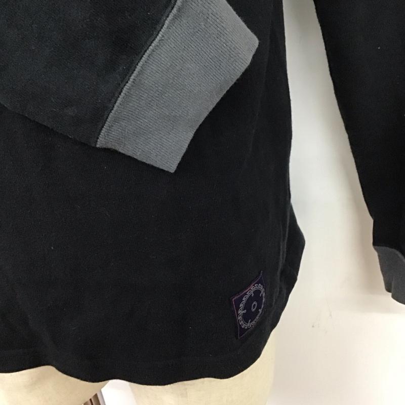 エムアンドエム M&M Tシャツ 長袖 ロンT クルーネック バックロゴ M ロゴ、文字 黒 / ブラック /  メンズ USED 古着 中古 10125807