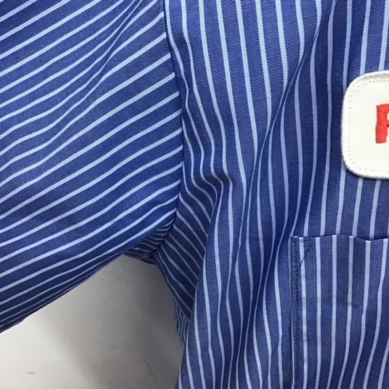 古着 USED シャツ、ブラウス 半袖 UniFirst ストライプ 水色 / ライトブルー /  メンズ USED 古着 中古 10108017