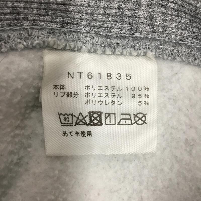 ザノースフェイス THE NORTH FACE トレーナー 長袖 nt61835 スクエアロゴフーディープルオーバーパーカー 長袖スウェット XL ロゴ、文字 灰 / グレー /  メンズ USED 古着 中古 10116115