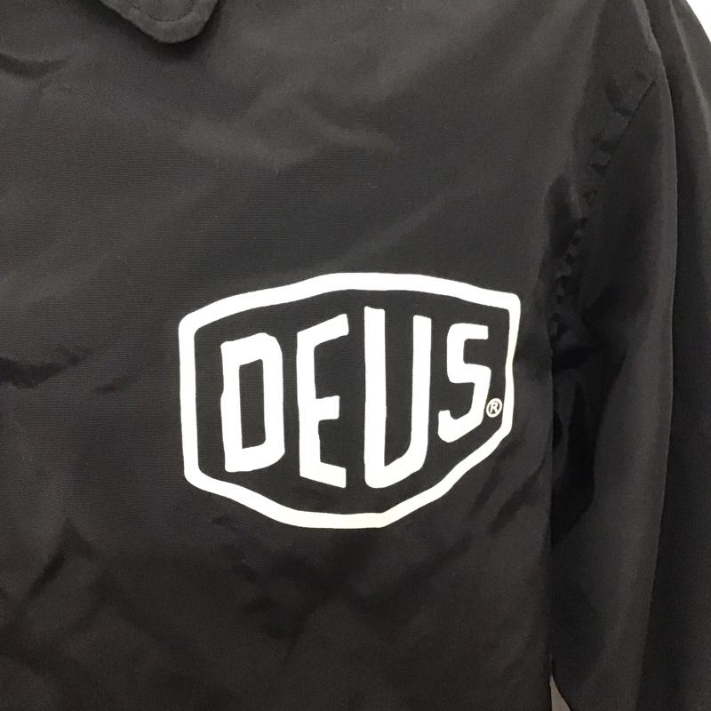 デウスエクスマキナ DEUS EX MACHINA ジャケット、上着 ジャケット、ブレザー ナイロンジャケット カラージャケット アウター S ロゴ、文字 黒 / ブラック /  メンズ USED 古着 中古 10109568