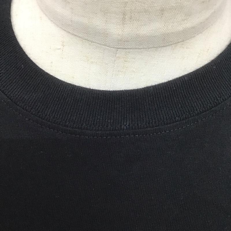 チャンピオン Champion Tシャツ 半袖 半袖カットソー プリントTシャツ クルーネックカットソー XL 無地 黒 / ブラック /  メンズ USED 古着 中古 10126525