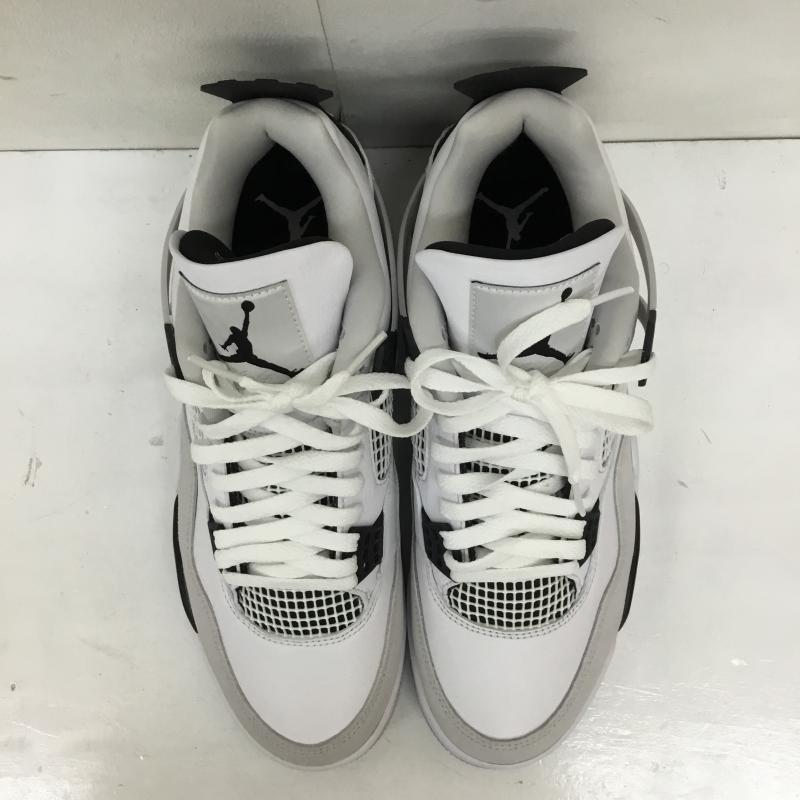 ナイキ NIKE スニーカー スニーカー DH6927-111 Air Jordan 4 Military Black ナイキ エアジョーダン 4 ミリタリー ブラック 28.5cm ロゴ、文字 白 / ホワイト / X 黒 / ブラック /  メンズ USED 古着 中古 10136328