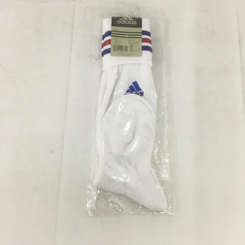 アディダス adidas ファッション小物 ファッション小物 R0082 3ストライプ ゲームソックス サッカー キッズ 19cm 20cm 21cm ロゴ、文字 白 / ホワイト / X 青 / ブルー / X 赤 / レッド /  ボーイズ USED 古着 中古 10132144