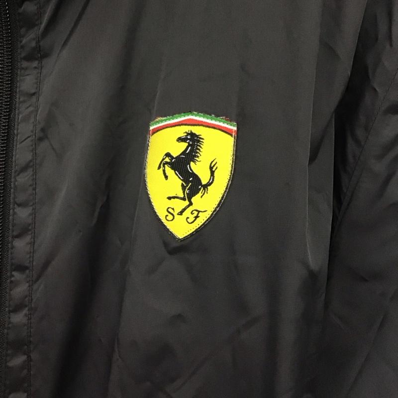 プーマ PUMA ジャケット、上着 ジャンパー、ブルゾン ジップアップジャケット ナイロンジャケットパーカー アウター XL ロゴ、文字 黒 / ブラック /  メンズ USED 古着 中古 10143406