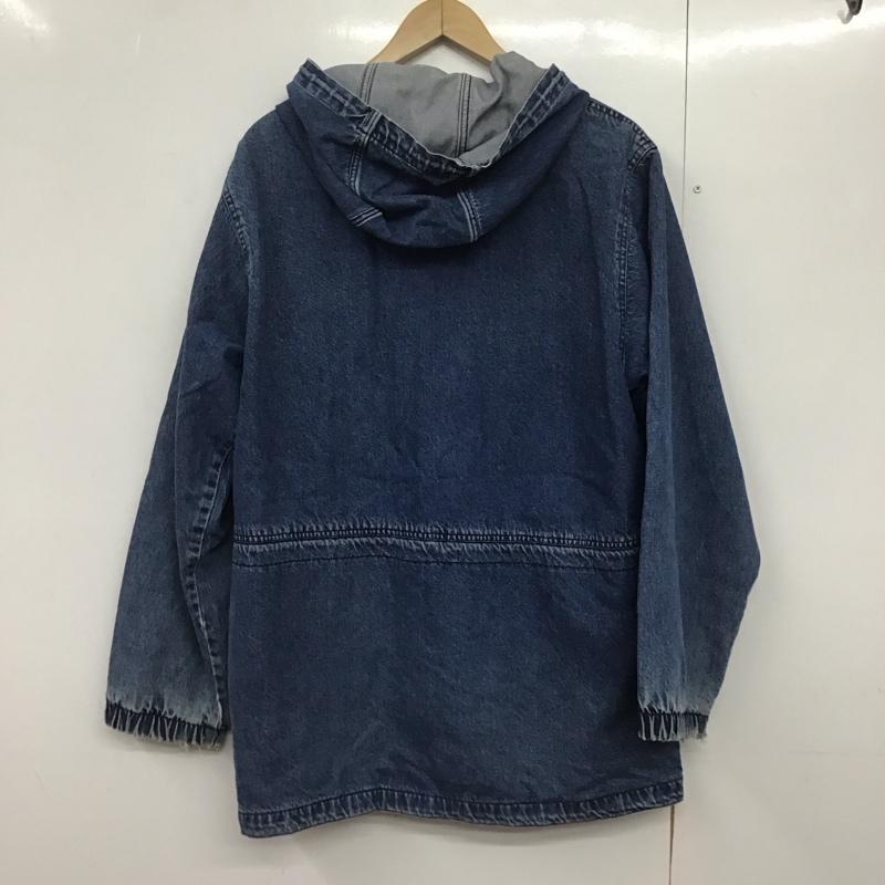 古着 USED ジャケット、上着 ジャケット、ブレザー ジップアップジャケット アウター 古着 デニムジャケット M 無地 インディゴ / インディゴ /  メンズ USED 古着 中古 10143117