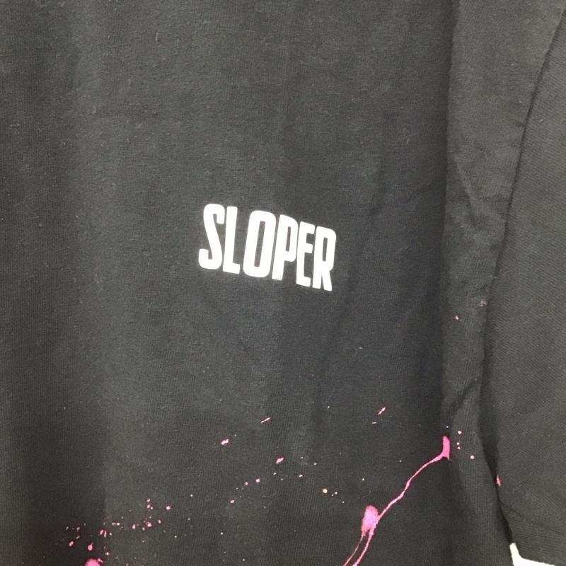 スローパー SLOPER Tシャツ 半袖 3 無地 黒 / ブラック /  メンズ USED 古着 中古 10128564