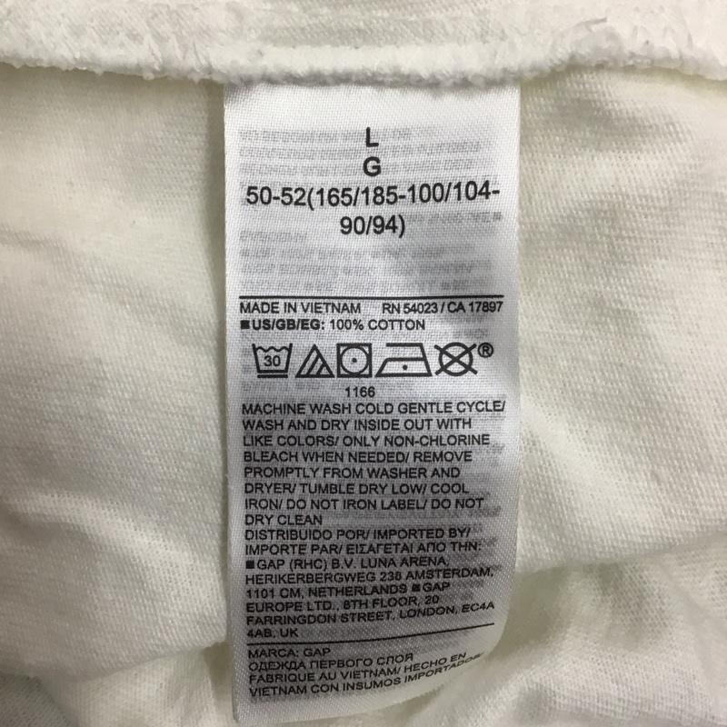 ギャップ GAP Tシャツ 半袖 ヘンリーネック L 無地 白 / ホワイト /  メンズ USED 古着 中古 10117054