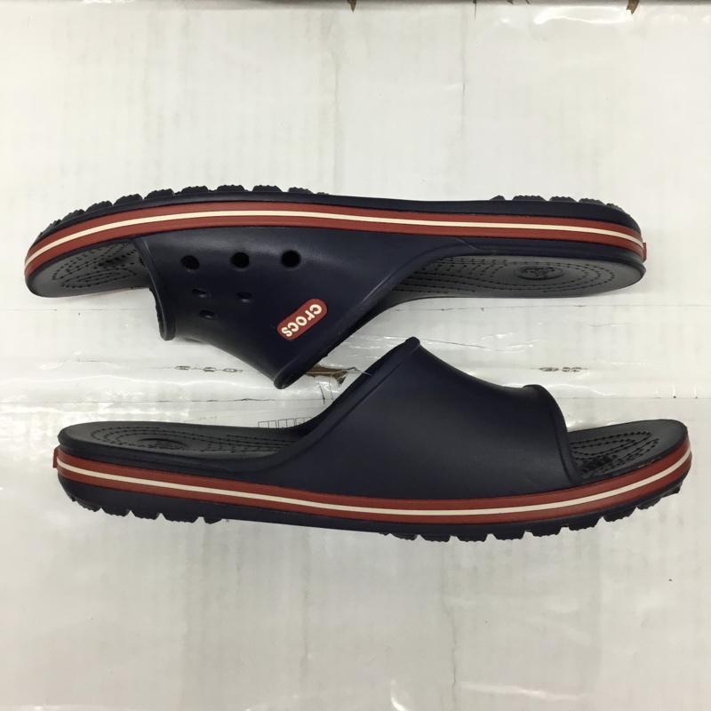 クロックス crocs サンダル サンダル クロックバンド スライド 25.0cm 無地 紺 / ネイビー /  メンズ USED 古着 中古 10119367