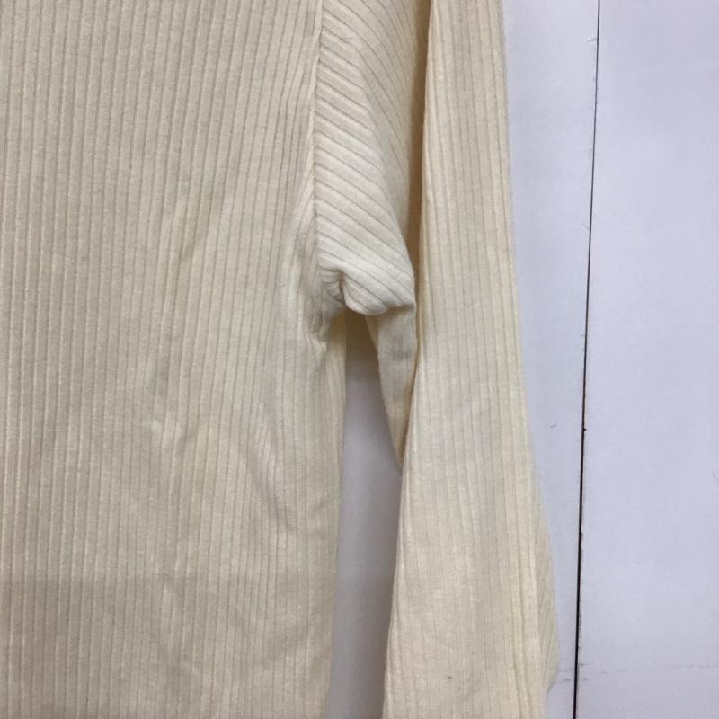 ディスコート Discoat カットソー 長袖 FREE 無地 アイボリー / アイボリー /  レディース USED 古着 中古 10142862