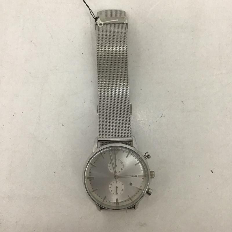 エンポリオアルマーニ EMPORIO ARMANI 腕時計 アナログ（クォーツ式） AR-0390 メッシュ ロゴ、文字 銀 / シルバー /  メンズ USED 古着 中古 10134076
