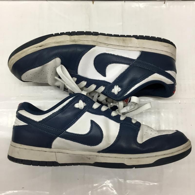 ナイキ NIKE スニーカー スニーカー DD1391 400 DUNK LOW RETRO 27.5cm 箱有 27.5cm ロゴ、文字 白 / ホワイト / X 紺 / ネイビー /  メンズ USED 古着 中古 10110492