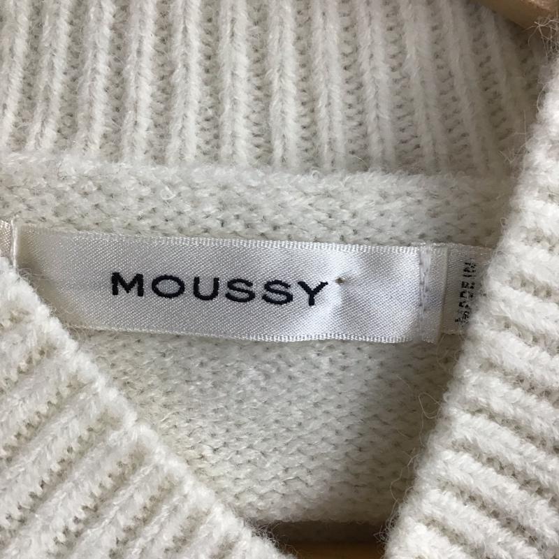 マウジー MOUSSY ニット、セーター 長袖 010EAF70-6030-1 HN COCOON SLEEVE KNIT FREE 無地 オフホワイト / オフホワイト /  レディース USED 古着 中古 10119580
