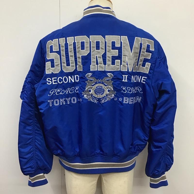 シュプリーム Supreme ジャケット、上着 ジャケット、ブレザー ss22 SECONDTONONEMA-1JACKET ジップアップジャケット アウター M ロゴ、文字 青 / ブルー /  メンズ USED 古着 中古 10115369