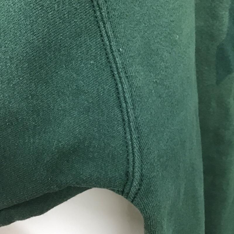 ジャンスポーツ JANSPORT トレーナー 長袖 長袖トレーナー スウェット クルーネック プルオーバー L ロゴ、文字 緑 / グリーン /  メンズ USED 古着 中古 10147997