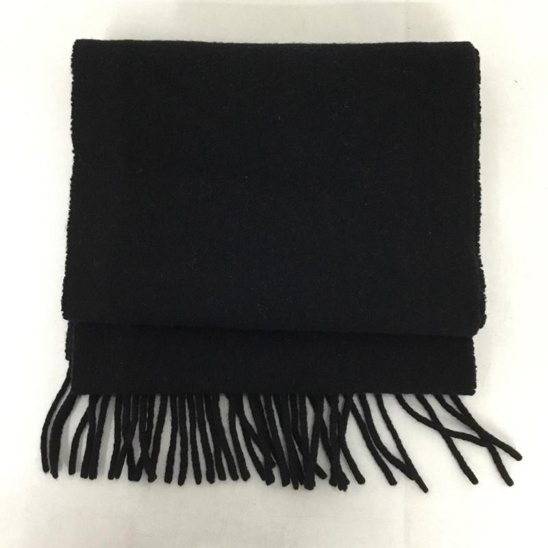 ヴィヴィアンウエストウッド Vivienne Westwood マフラー マフラー ウール フリンジ オーブ ロゴ、文字 黒 / ブラック /  メンズ USED 古着 中古 10144354