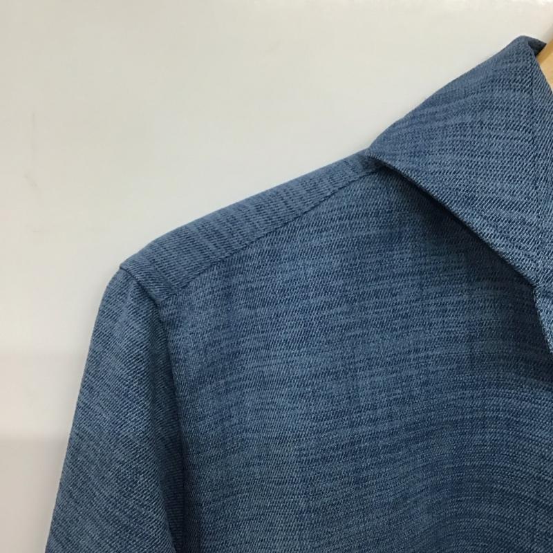 アデイインザライフ ユナイテッドアローズ A day in the life UNITED ARROWS シャツ、ブラウス 長袖 長袖シャツ 無地シャツ カラーシャツ M 無地 青 / ブルー /  メンズ USED 古着 中古 10142593