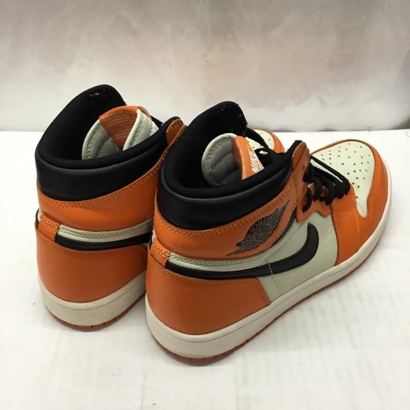 ナイキ NIKE スニーカー スニーカー 555088-113 AIR JORDAN 1 RETRO HIGH OG 28cm 28.0cm ロゴ、文字 橙 / オレンジ / X 黒 / ブラック / X アイボリー / アイボリー /  メンズ USED 古着 中古 10110570