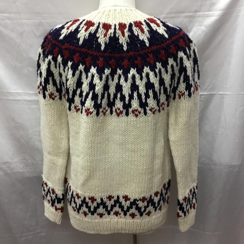 シップスカラーズ SHIPS COLORS ニット、セーター 長袖 長袖ニットカットソー ニット セーター クルーネックニット M 総柄 マルチカラー / マルチカラー /  メンズ USED 古着 中古 10113300