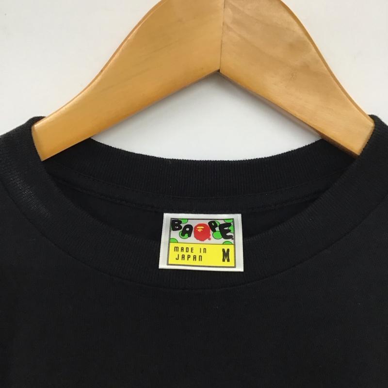 ベイプ BAPE Tシャツ 半袖 半袖カットソー プリントTシャツ クルーネックカットソー M プリント 黒 / ブラック /  メンズ USED 古着 中古 10130639