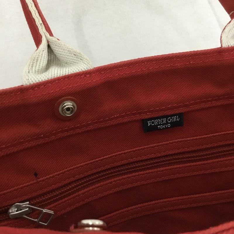 ポーターガール PORTERGIRL トートバッグ トートバッグ ロゴ、文字 赤 / レッド /  レディース USED 古着 中古 10148467