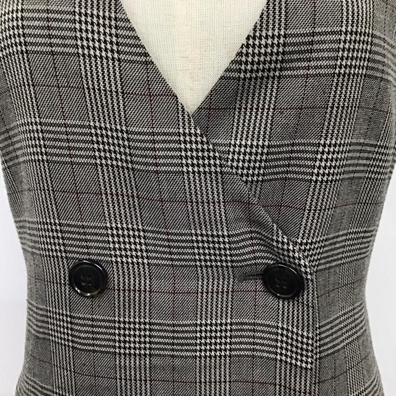 グローバルワーク GLOBAL WORK ワンピース ロングスカート GW719502MC ロングジレ M チェック 黒 / ブラック / X 灰 / グレー / X 赤 / レッド /  レディース USED 古着 中古 10122103