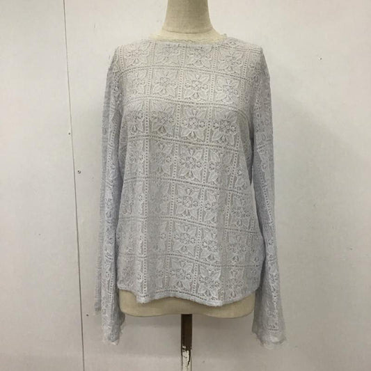 エヘカソポ ehka sopo カットソー 長袖 1705004 総レース FREE レース柄 紫 / パープル /  レディース USED 古着 中古 10115027