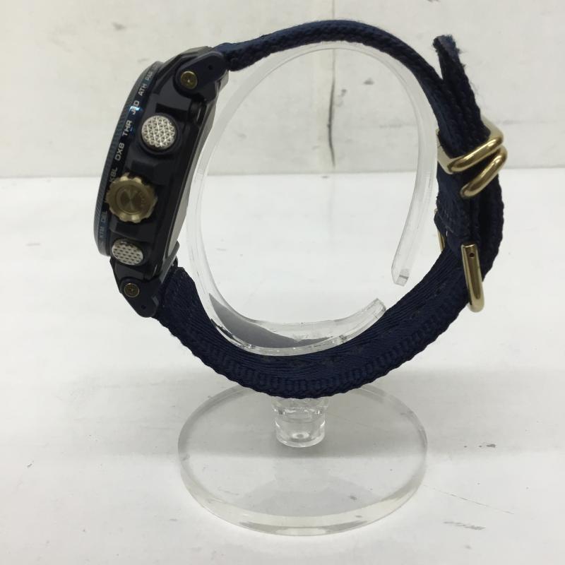 カシオ CASIO 腕時計 デジタル PRW-61SS-2JR CASIO WATCH 50TH ANNIVERSARY ロゴ、文字 紺 / ネイビー /  メンズ USED 古着 中古 10150362