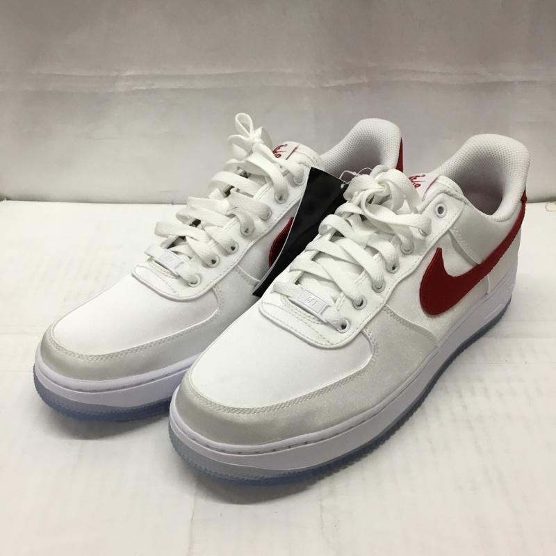 ナイキ NIKE スニーカー スニーカー DX6541-100 W AIR FORCE 1  07 ESS SNKR 27.5cm 27.5cm ロゴ、文字 白 / ホワイト / X 赤 / レッド /  メンズ USED 古着 中古 10109379