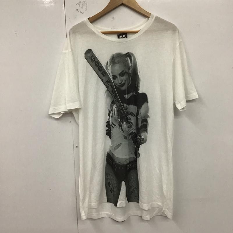 古着 USED Tシャツ 半袖 ハーレイ クイン ジョーカー 映画Tシャツ XL キャラクター 白 / ホワイト /  メンズ USED 古着 中古 10123360