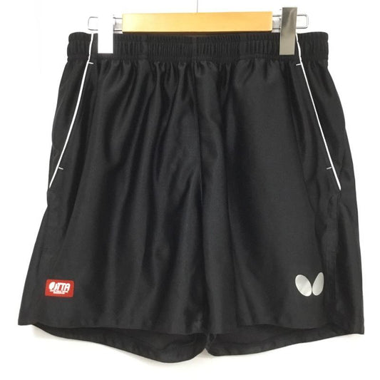 バタフライ BUTTERFLY パンツ ショートパンツ 51770-278 Voパンツ 卓球ウェア スポーツウェア タグ付き ワンポイント 黒 / ブラック / X 銀 / シルバー /  メンズ USED 古着 中古 10135694