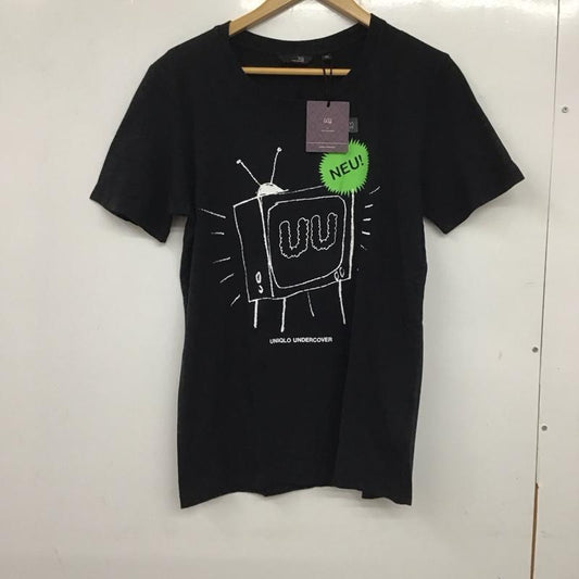 ユニクロ UNIQLO Tシャツ 半袖 半袖カットソー プリントTシャツ クルーネックカットソー アンダーカバー M プリント 黒 / ブラック /  メンズ USED 古着 中古 10137784