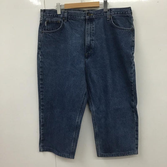 カーハート Carhartt パンツ デニム、ジーンズ デニムパンツ ストレートパンツ ワイドパンツ カジュアルパンツ 古着 42 無地 インディゴ / インディゴ /  メンズ USED 古着 中古 10106212
