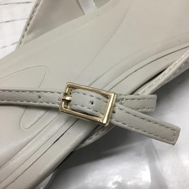 ザラ ZARA ミュール ミュール 3223 310 002 ポインテッドトゥ EU37 無地 グレージュ / グレージュ /  レディース USED 古着 中古 10119091