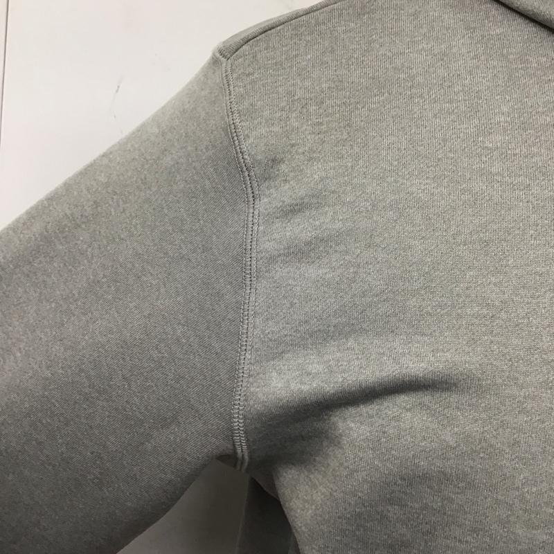 アディダス adidas パーカー 長袖 BR0998 スウェット プルオーバー フーディー ロゴ、文字 灰 / グレー /  メンズ USED 古着 中古 10123278