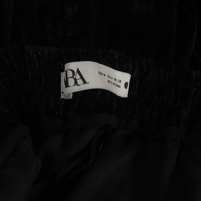 ザラ ZARA ボトムス ボトムス 2731 279 800 フレアパンツ M 無地 黒 / ブラック /  レディース USED 古着 中古 10109405