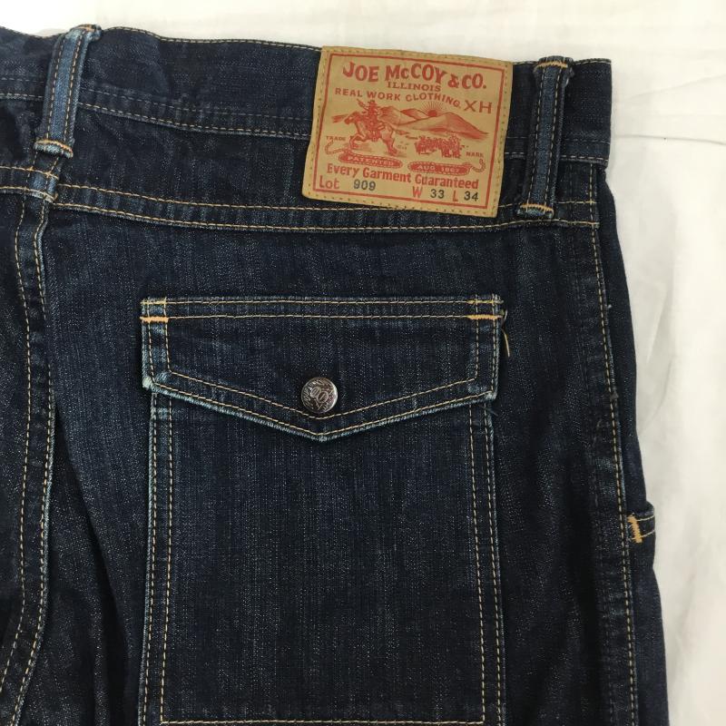 ジョーマッコイ JOE McCOY パンツ デニム、ジーンズ 33インチ 無地 インディゴ / インディゴ /  メンズ USED 古着 中古 10133536