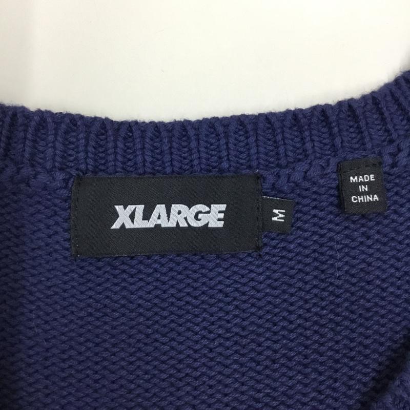 エクストララージ XLARGE ベスト ベスト ニットベスト ノースリーブニット Vネック M ロゴ、文字 マルチカラー / マルチカラー /  メンズ USED 古着 中古 10118708