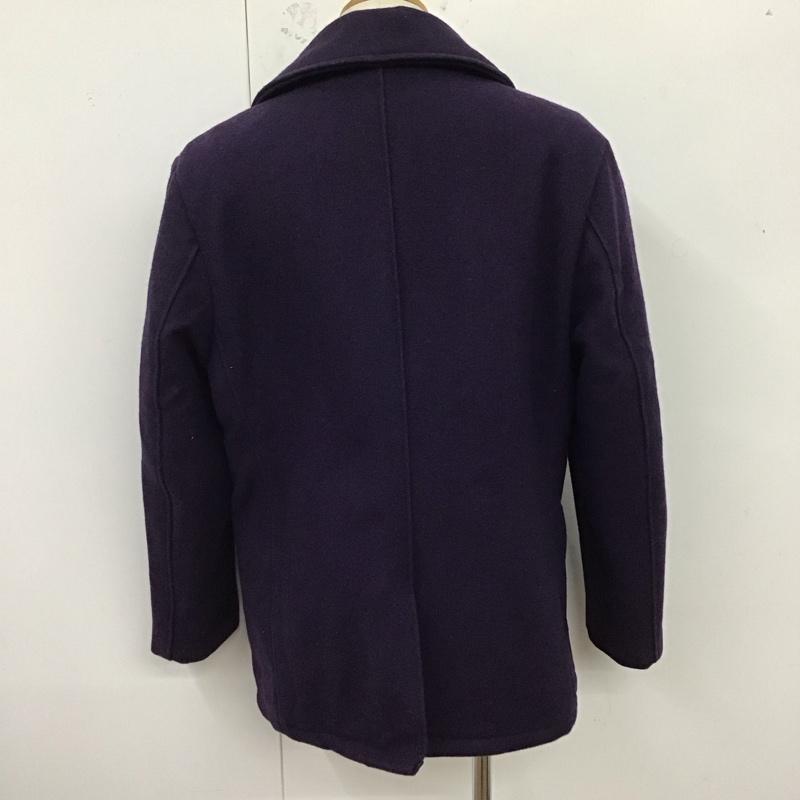 ショット schott ジャケット、上着 ジャケット、ブレザー ピーコート アウター ダブルジャケット 40 無地 紫 / パープル /  メンズ USED 古着 中古 10123139